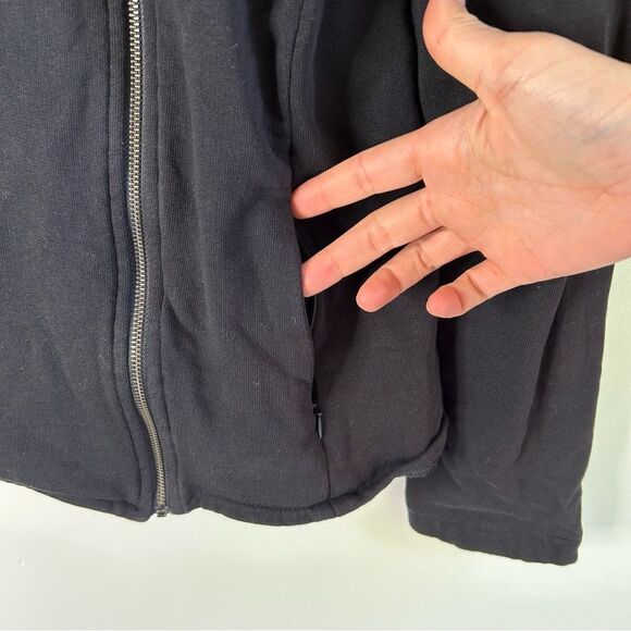 Saint and Sofia Organic Cotton Biker Jacket - Black size 12 - Picture 13 of 16